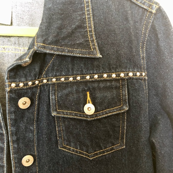 Dark denim jean jacket - express L - Picture 3 of 7